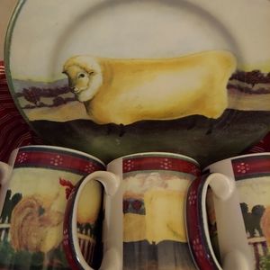 Mugs and Salad Plate